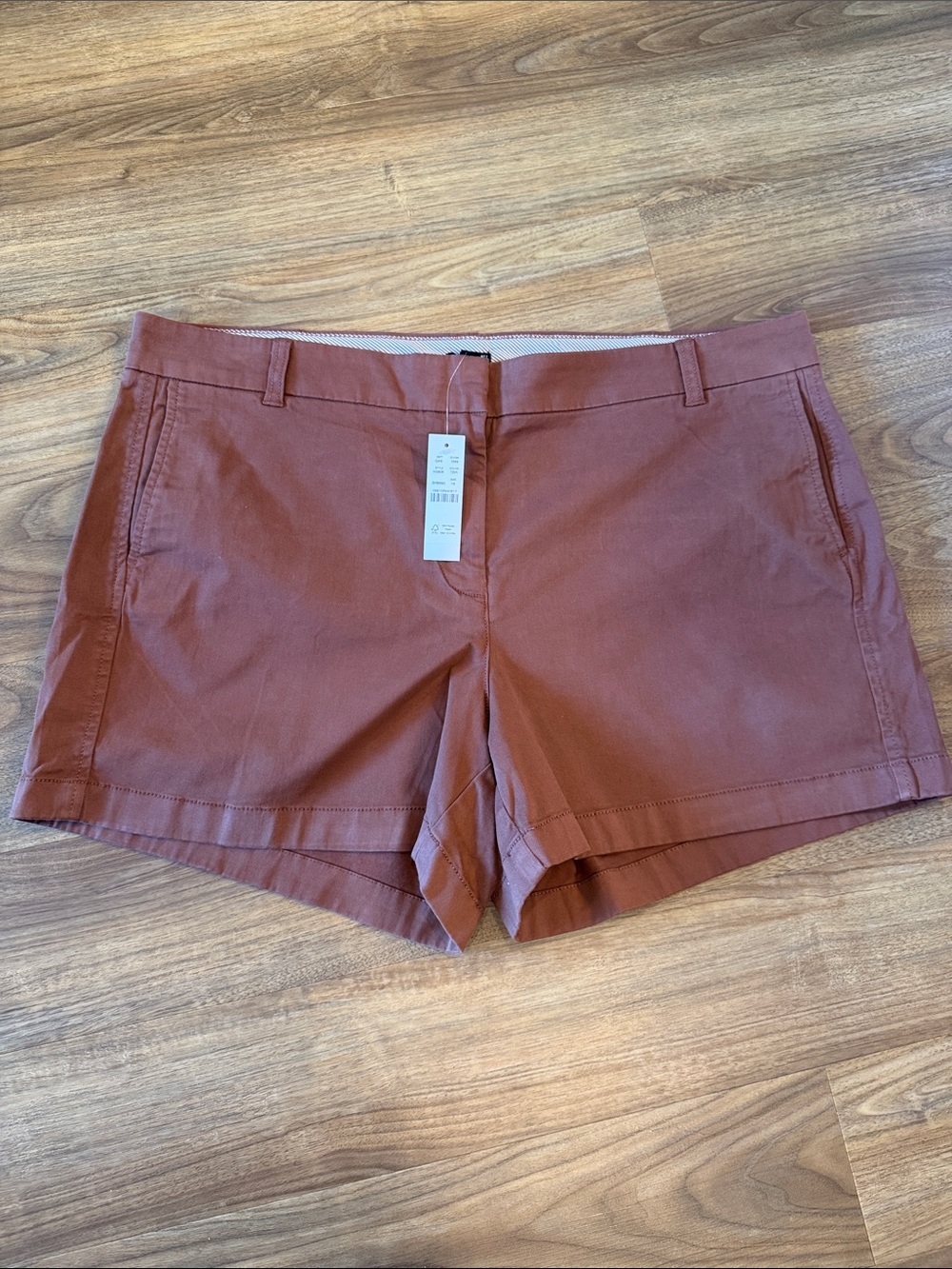 J.Crew Women's Rust Brown Cotton Blend Shorts